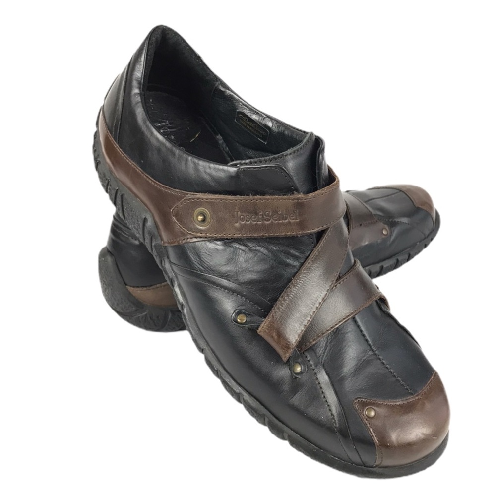 Josef Seibel Womens Leather Monk Strap Shoes